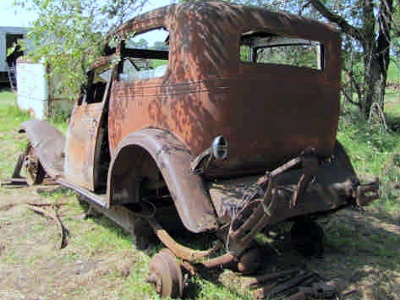 Chrevrolet body rear view