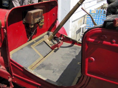 1907 Maxwell Model RS passenger compartment