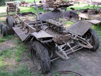 1910 cadillac project car front view