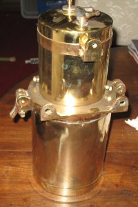 right side view of side mount carbide generator