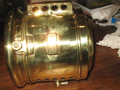 inside view of Phoebus headlamp, right hand