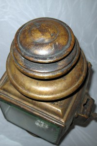 top view of brass right hand side lamp