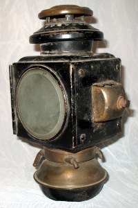 front view of E & J side lamp