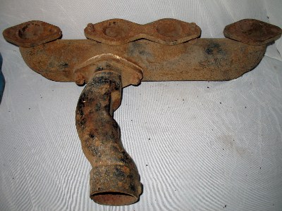 exhaust manifold back side