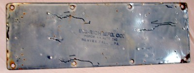 back of 1915 California license plate