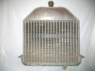 front view of Ford radiator