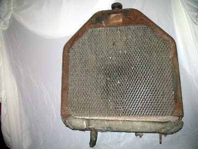 front view of steel shell radiator