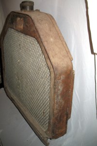 side view of steel shell radiator