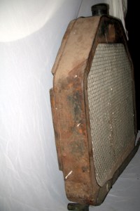 side view of steel shell radiator