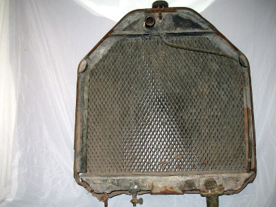 back view of steel shell radiator