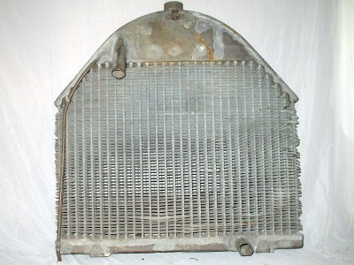 back view of REO truck radiator