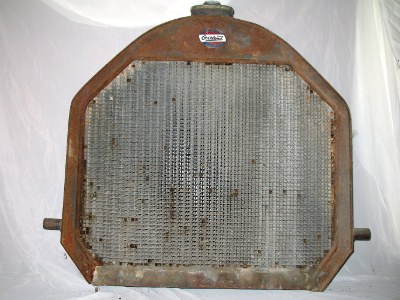 front view of Overland radiator