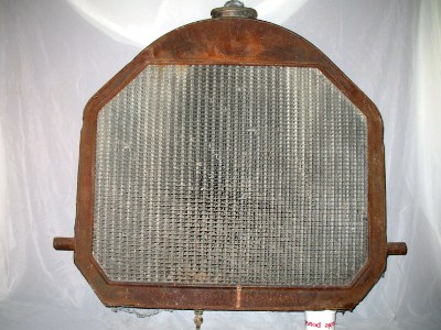 front view of Overland radiator