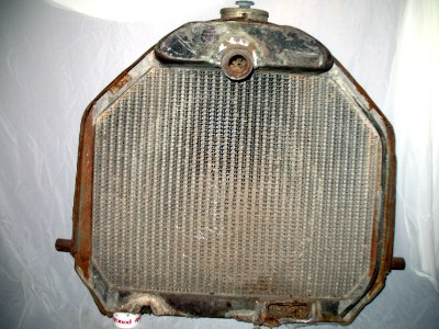 back view of Overland radiator