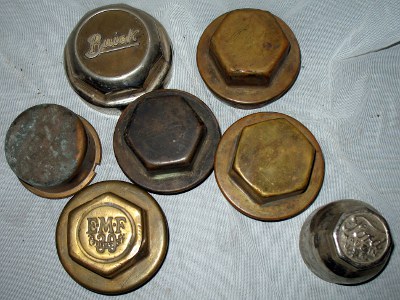 cast brass hubcaps