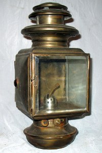 side view of Westchester side lamp