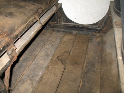 original wood floor boards of REO body