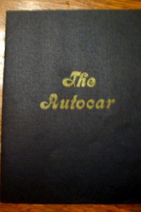 cover of Autocar manual