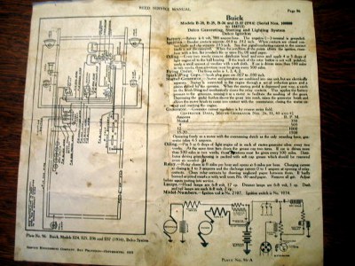 1914 Buick electrical diagrams