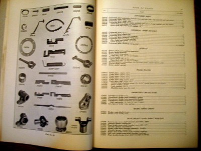 1924 Buick book of parts inner pages