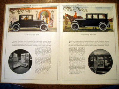 Chandler Closed Cars brochure inner pages