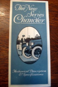 1919 Chandler brochure cover