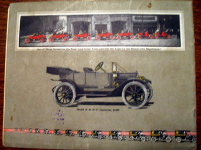 1912 Cartercar brochure back cover