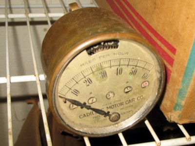 brass speedometer