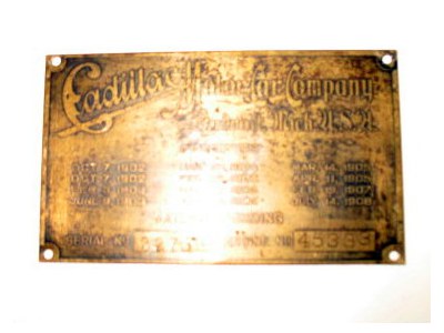 cadillac body tag