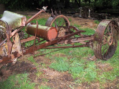 front left view of 1919 Ford tractor conversion kit