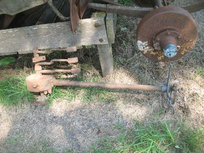 1910 Model F Buick steering column and pedals