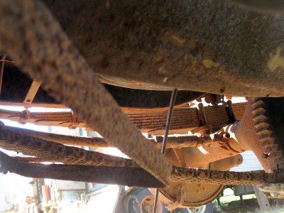 Cartercar chain and rear end